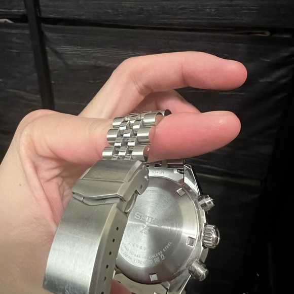 Seiko SSC813 “Speedtimer” Chronograph with Aftermarket Jubilee Bracelet & Box - Picture 6 of 6
